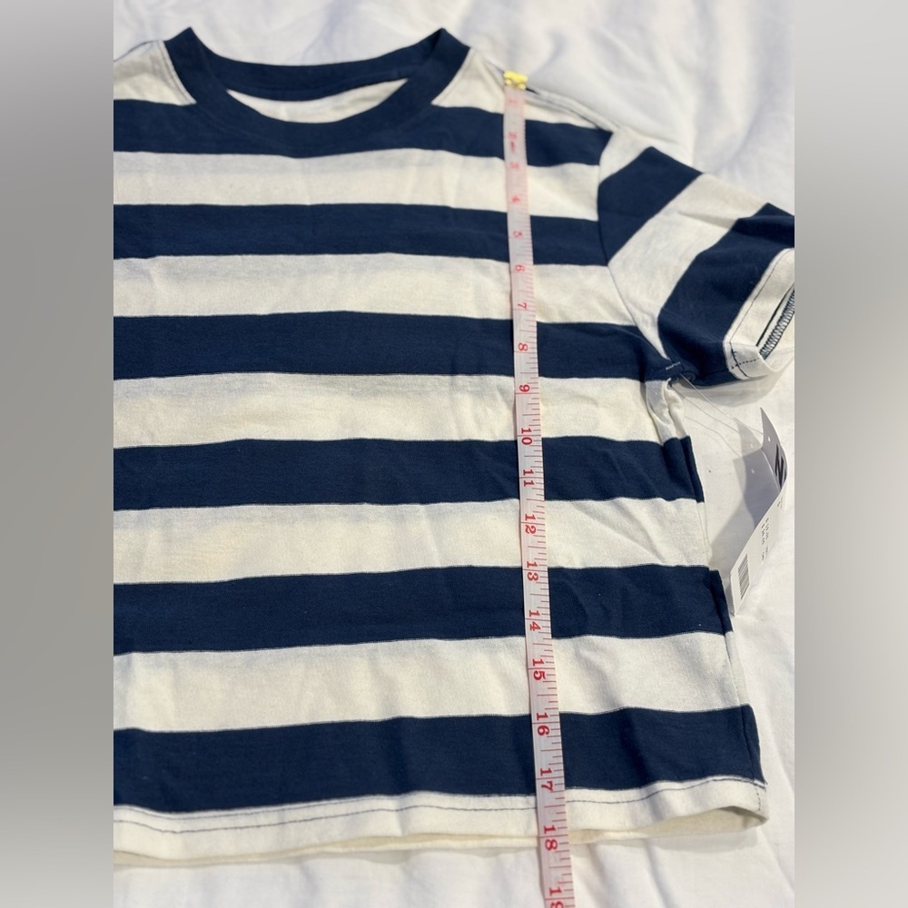BDG Navy and White Striped Short Sleeve Tee - Picture 5 of 8
